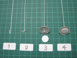 画像: 針金付台紙 ・ ２．０cm/１０本１セット